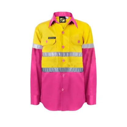 Kids Personalise hi vis shirt with reflective strips - All Things Kids