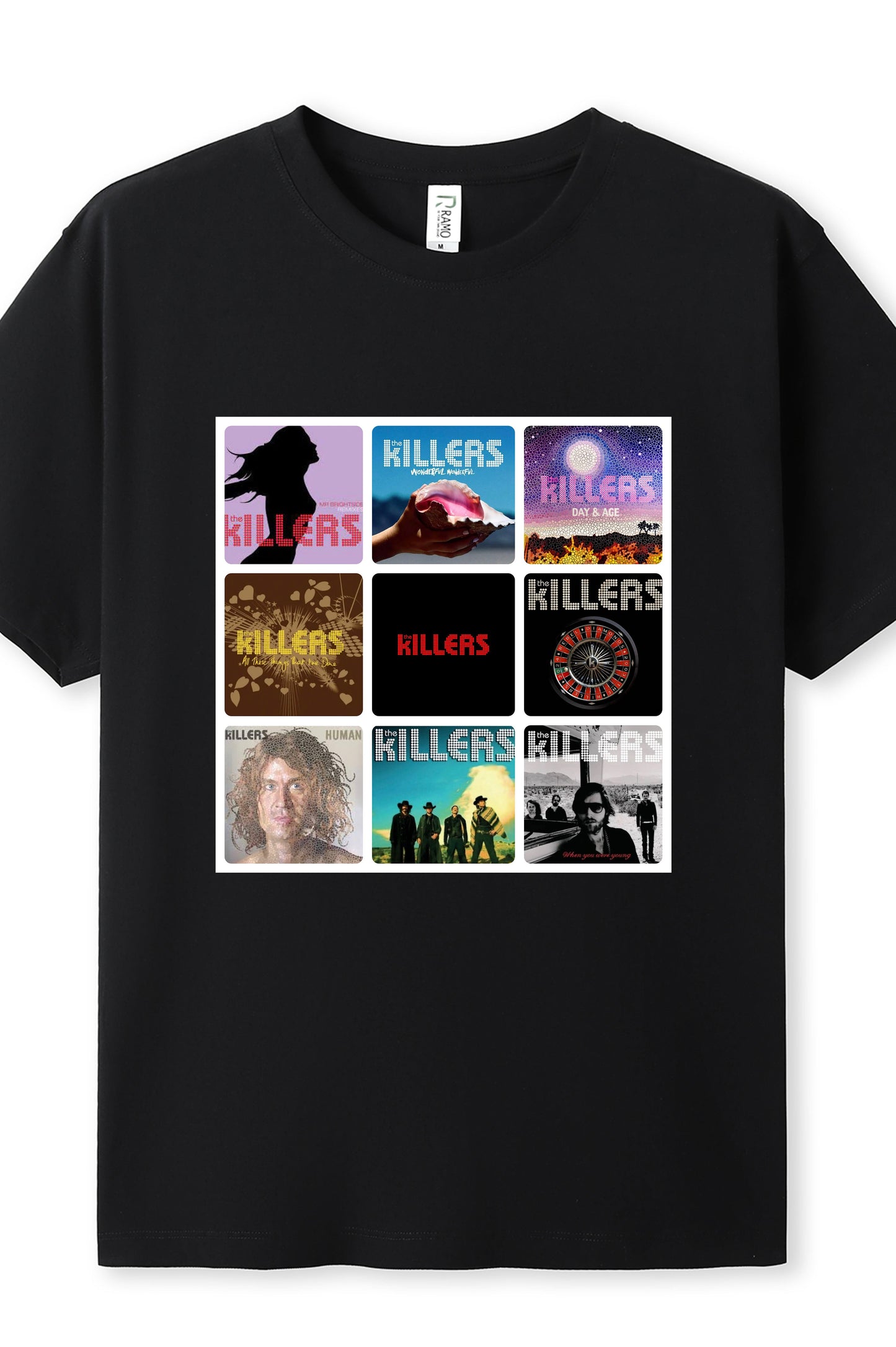 Killers album covers tshirt