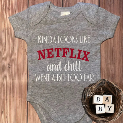 Kinda looks like Netflix and chill went a bit too far tshirt - 00 - All Things Kids