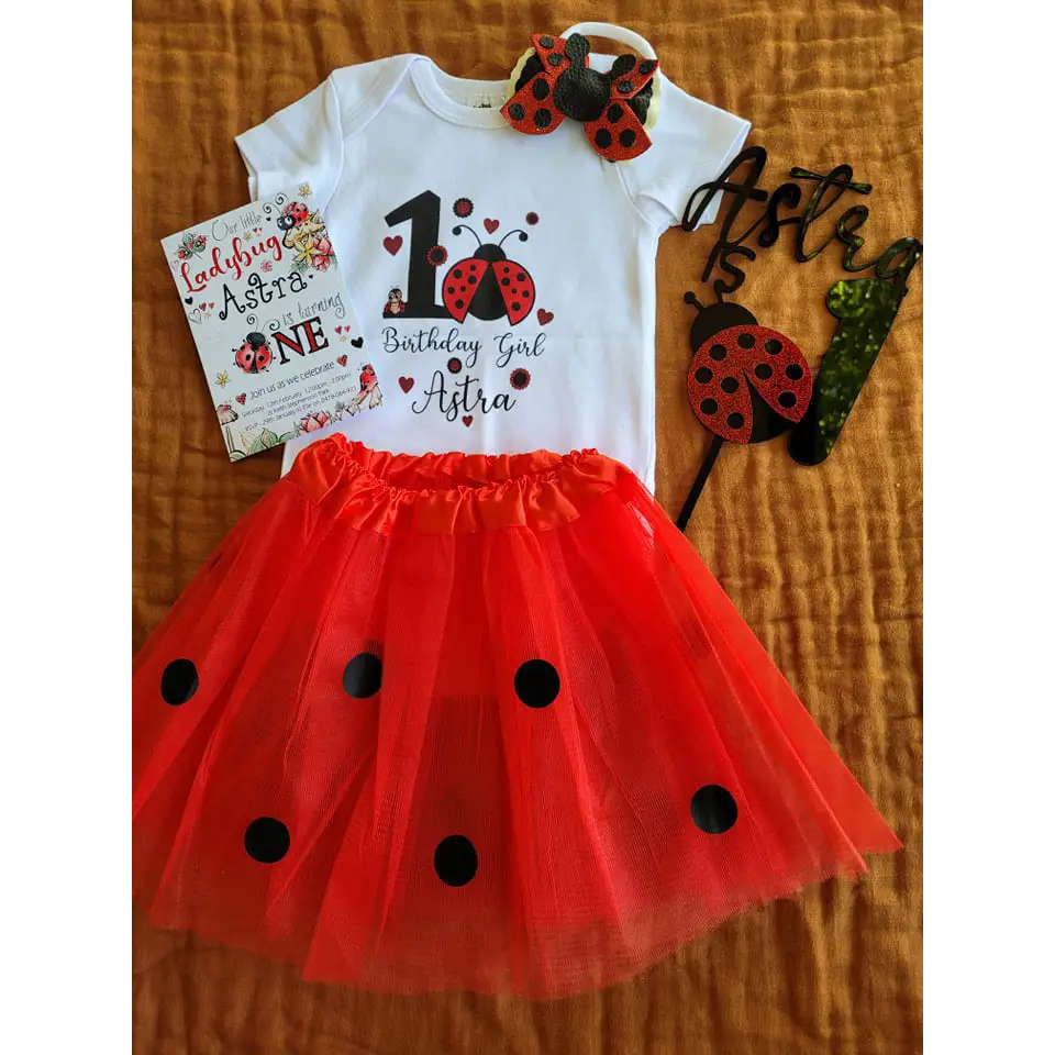 Lady bug Birthday Outfit - All things Party and Birthday