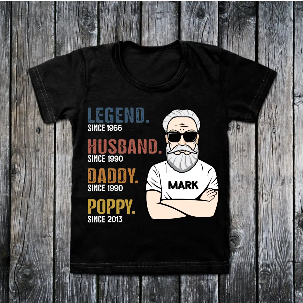 Legend husband daddy grumpa tshirt - Clothing