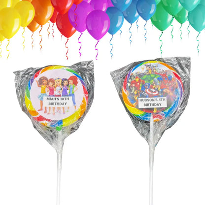 Lollipop Birthday Labels - All things Party and Birthday