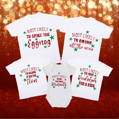 Matching Christmas t-shirts - adult large - Christmas