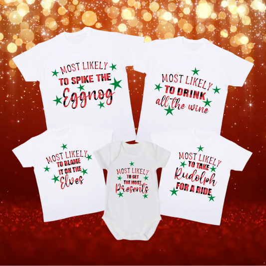 Matching Christmas t-shirts - adult large - Christmas