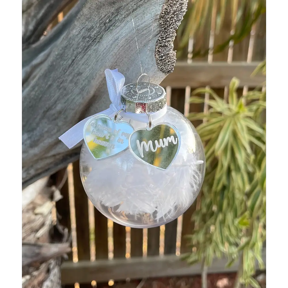 Memorial Baubles with charms - Christmas