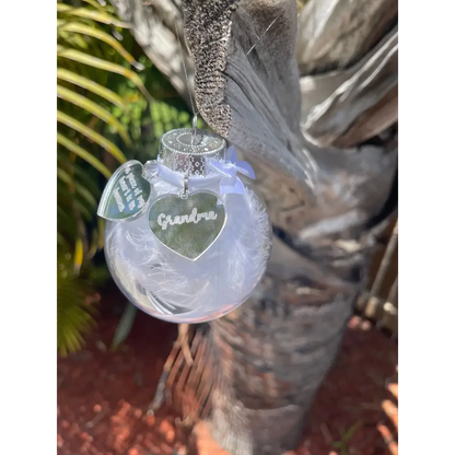 Memorial Baubles with charms - Christmas