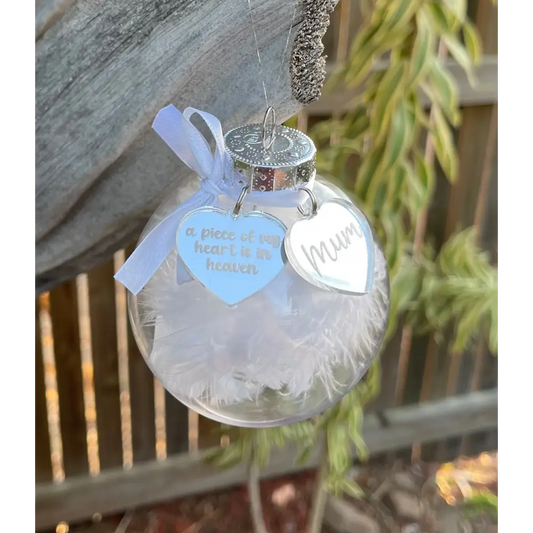 Memorial Baubles with charms - Mum / With name - Christmas