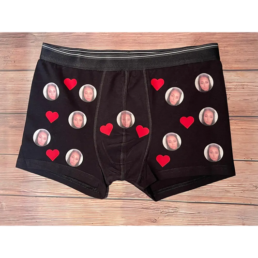 Mens face jocks boxer style - Small - Valentines Day