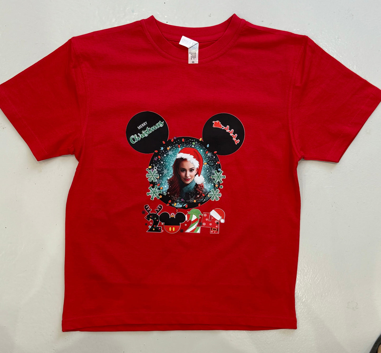 Merry Christmas tshirts with year and any character