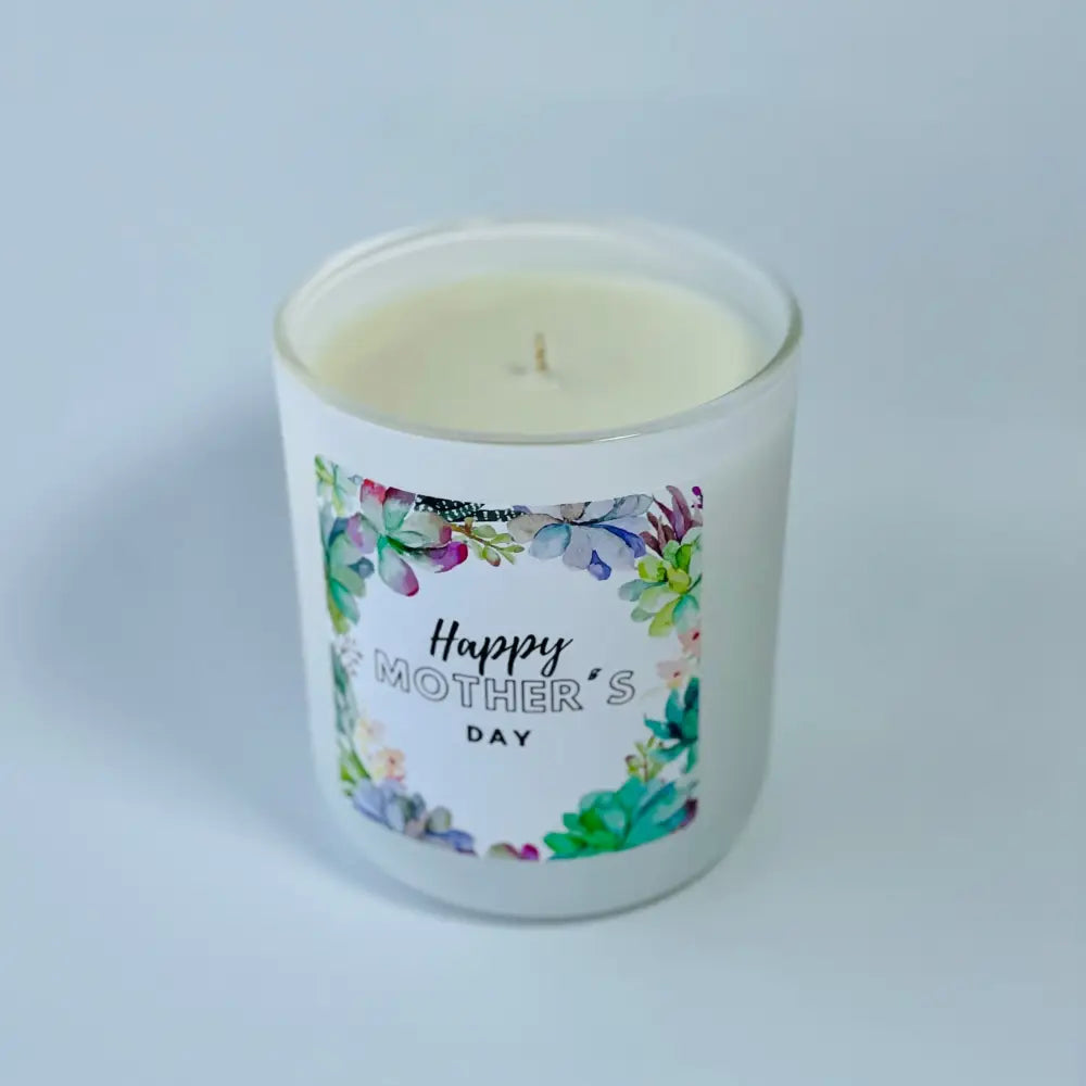 Mother’s Day Succulent design candle - Large - Mother’s day