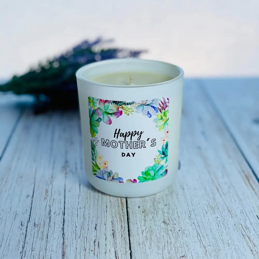 Mother’s Day Succulent design candle - Large - Mother’s day