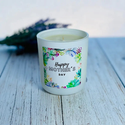 Mother’s Day Succulent design candle - Large - Mother’s day