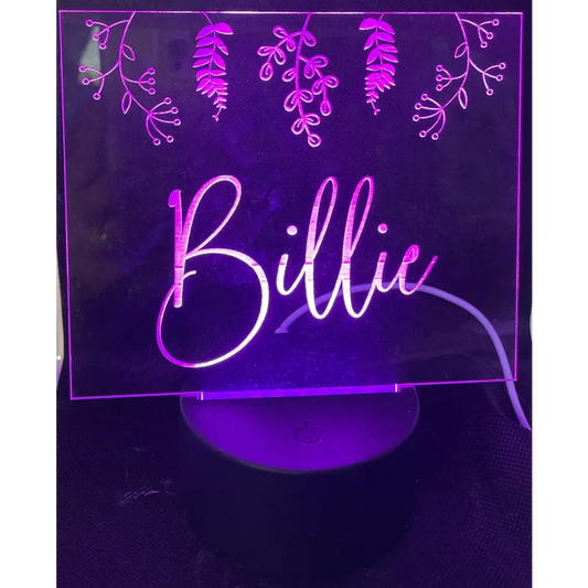 Name Night light / LED lights - All Things Baby