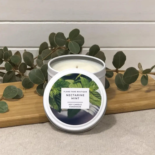 Nectarine Mint Scented Candles - 4oz - Candles