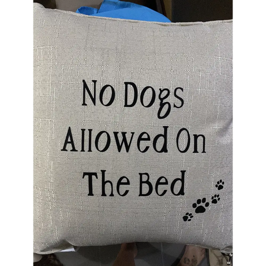 No dogs allowed on the bed - blush - Cushions