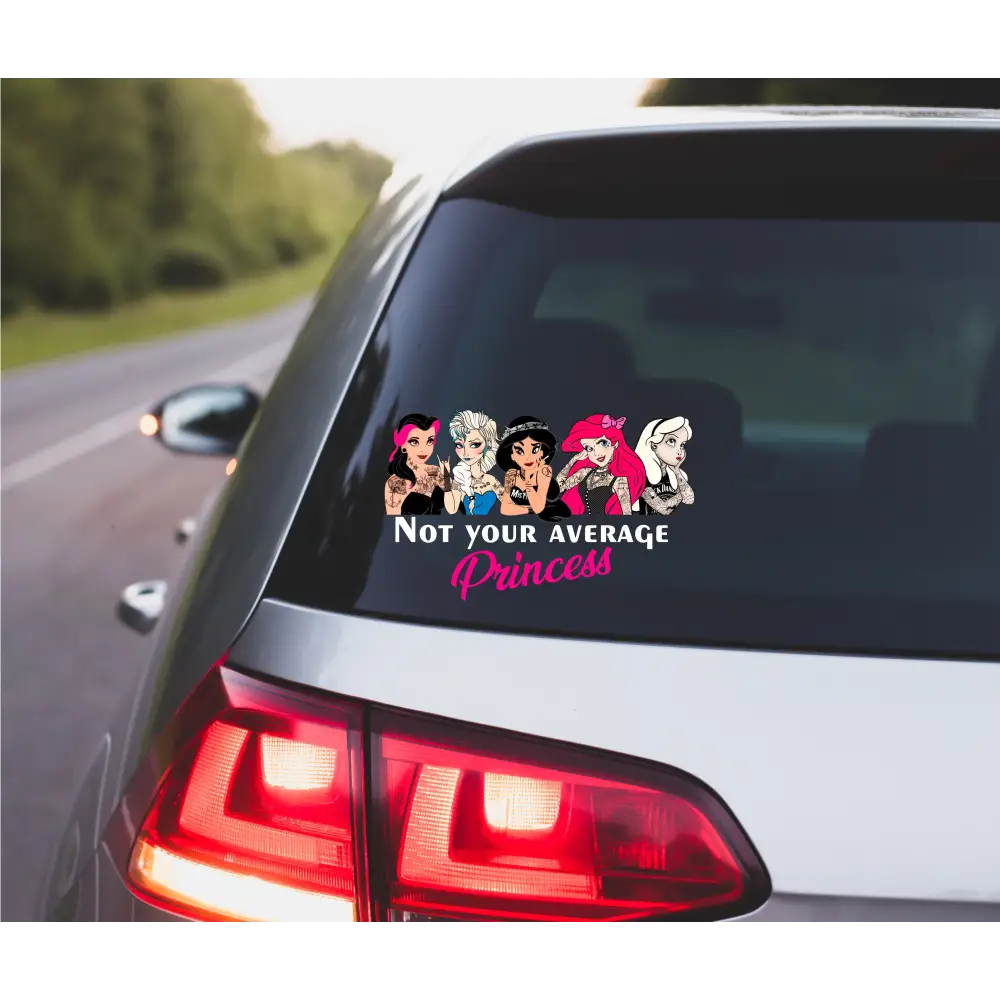 Not your average Princess Car Decal - Car Decals