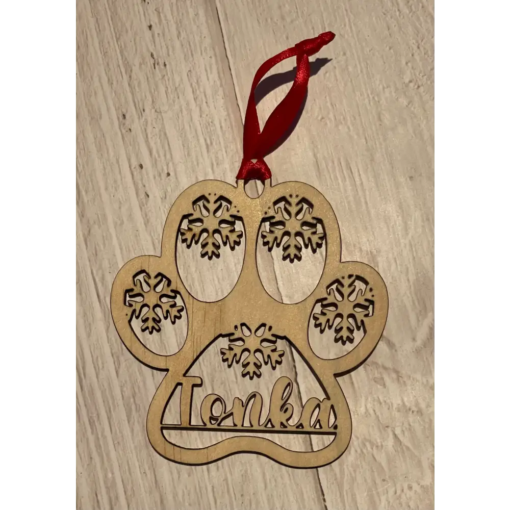 Paw print pet Christmas ornaments - Christmas