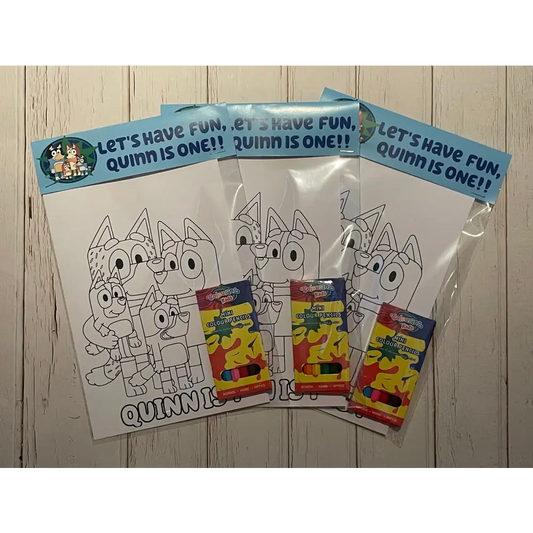 Personalised birthday colouring pack - All things Party and Birthday