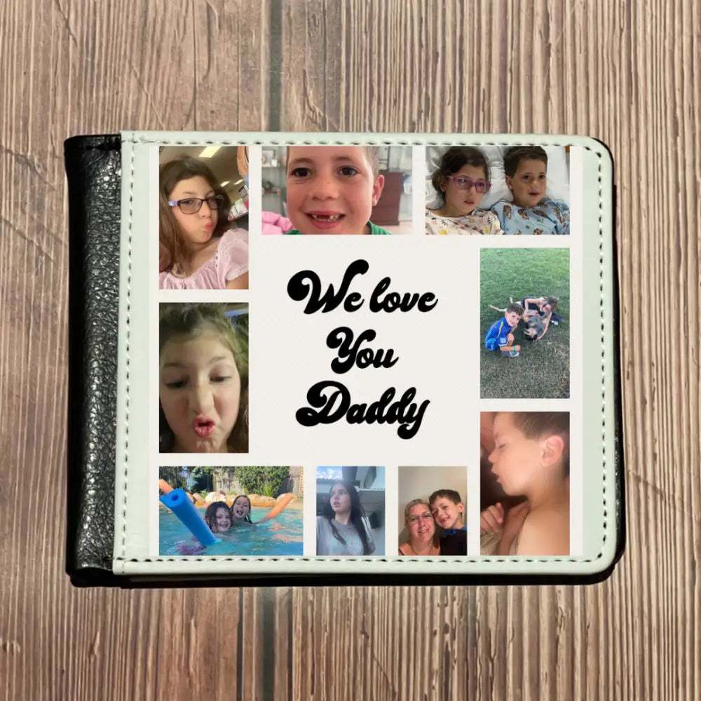 Personalised leather photo wallet - Accessories