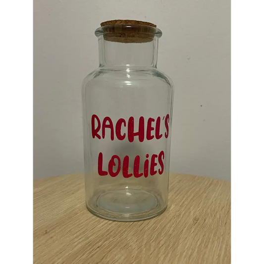 Personalised lolly jar - 300 ml / Pink - Accessories