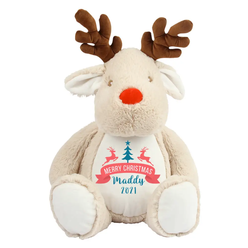 Personalised Merry Christmas Reindeer Large - 1 - All Products