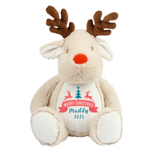 Personalised Merry Christmas Reindeer Large - 1 - All Products