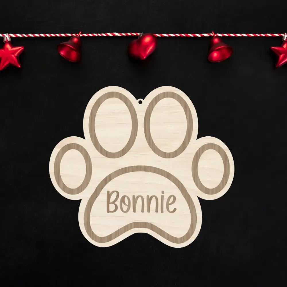 Pet Christmas ornament - plywood - Christmas