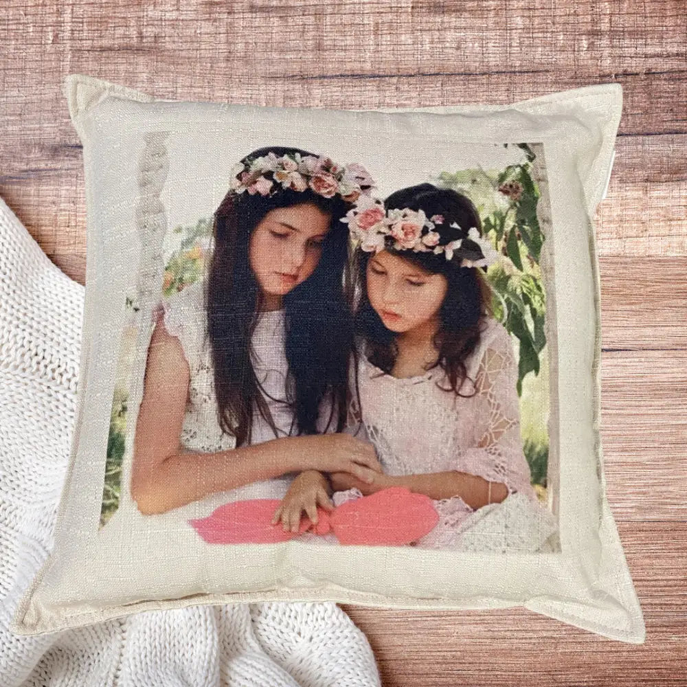 photo cushion - blush / Double sided - Cushions