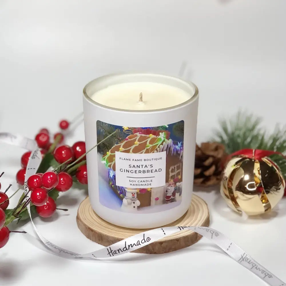 Santas Gingerbread Scented Candle - Large - Candles