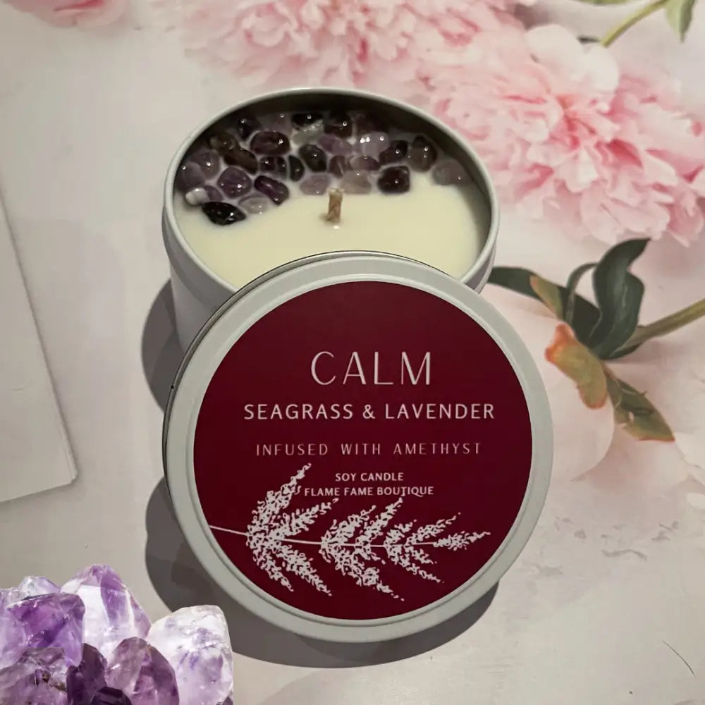 Seagrass and Lavender with Amethyst - All Things Crystals