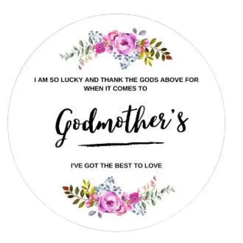 Thank you godmother - Floral label design - 4oz - Medium - Candles