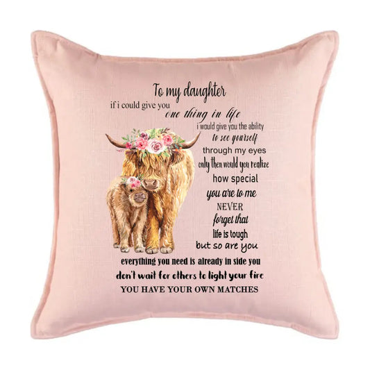 To my Daughter cushion - Cushion - Cushions