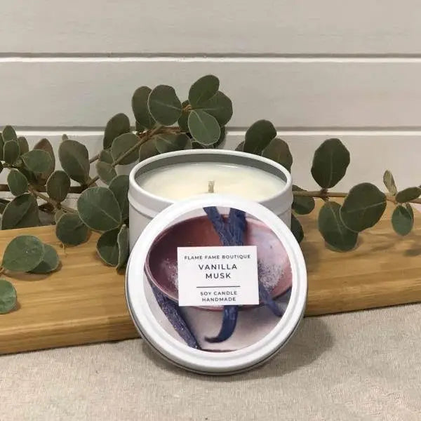 Vanilla Musk Scented Candles - 4oz - Candles