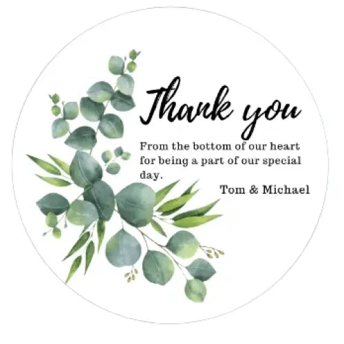 Wedding thank you on our special day - candle tin - 4oz - Wedding