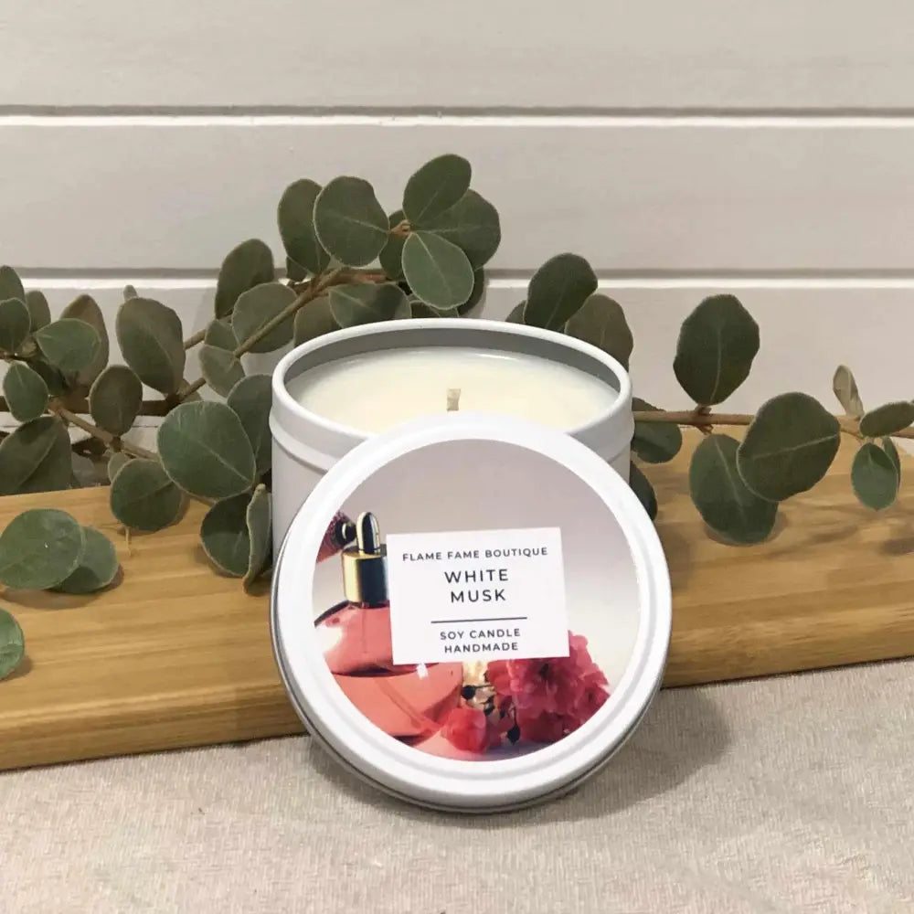 White Musk Scented Candles - 4oz - Candles